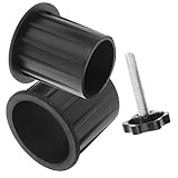 Happyyami 2St Sonnenschirmständer für den Außenbereich Austausch der Sonnenschirmstange Tischschirmständer Schirmlochstopfen Schirmständerabdeckung Teile für Sonnenschirme Plastik Black