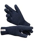 Indicode Unisex Jason Handschuhe Fleece Futter | Herrenhandschuhe Damenhandschuhe Navy M/L