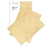 Betterpress® 100 Blatt Vintage Briefpapier Vintagepapier, Elefantenhaut Papier, DIN A4 – Altes Retro Papier beidseitig hochwertige 120 g Mittelalterliches Papier marmoriert, Urkunde, Speisekarte