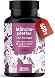 Mönchspfeffer hochdosiert - 400 Tabletten - 20mg pro Tablette - 10:1 Extrakt aus Original Agnus Castus - Nahrungsergänzungsmittel Frauen Balance - Vegan und produziert in Deutschland Laborgeprüft