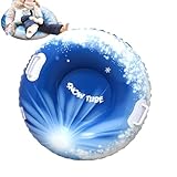 Aufblasbarer Schneerohr für Erwachsene - Hochleistungs -Winterschlitten, große Rodelröhre im Freien | Langlebige kalte resistente aufblasbare Schneespielzeug mit Griffen, schnelles Schieben auf Hügeln