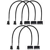 5 x SATA 15 Pin auf 3 Pin/4 Pin PC-Gehäuse Lüfter Netzadapter Kabel PWM Stecker auf 15 Pin SATA Computer Kühler Lüfter Stromverlängerung Kabel 30 cm