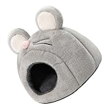 UPKOCH Kleintier Nest Winddichtes Hamster Versteck Kuscheliges Baumwollhaus für Meerschweinchen Kaninchen Kuschelhöhle Schutz vor Kälte und Zugluft