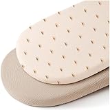 Musselin-Baumwolle Spannbettlaken 80x40cm, Kinderwagen & Stubenwagen Matratzenbezug, 2er Pack für Moseskorb & Babybett (Aprikose + Sonne)