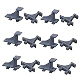 NUOBESTY 24 Stück Teiliges Kühlschrank Regalclips aus Kunststoff Robuste Gefrierschrank Haken mit Sicherem Clip Mechanismus Passend für Kühlschrank und Gefrierfach Einlegeböden