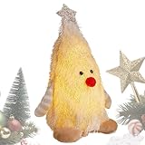 Beleuchtete Weihnachtspuppen, niedliche, beleuchtete Weihnachtspuppe, Urlaub, Innen-Kamindekoration, beleuchtete Dekoration für festliche Tischdekoration, Kaminsims, Büro, Schule, Klassenzimmer, Kamin