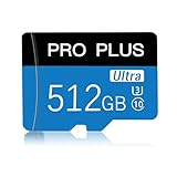 512GB Micro SD Karte Speicherkarten mit Adapter High Speed Class 10 für Smartphone Digitalkamera Tablet und Drone