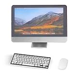 Jeffdad 1:12 Puppenhaus Miniatur Computer-Set, Desktop Computer Tastatur Maus 3 Stück Set exquisit und realistisch Puppenhaus Zubehör geeignet für Weihnachts und Neujahrsgeschenke