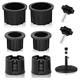DINESA 8 Stück Sonnenschirmbasis, Loch, Ring, Abdeckung und Abdeckung, Sonnenschirmständer für Terrasse, Ersatzteile, Stabilisator, Stützfuß