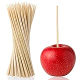 Nogeqi 100 Stück Schaschlikspieße Holz 15cm Holzspieße, Natürliche Bambusstäbe Zahnstocher Holz Holzstab Kein Cocktailspieße, Spiesse Für Snacks Fingerfood für Party Camping Küche