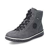 Rieker Damen Schnürstiefeletten Z4251, Frauen Stiefeletten, wasserabweisend, riekerTEX,uebergangsstiefel,schnürboots,warm,grau (45),40 EU / 6.5 UK