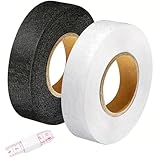 SDFLKAE 2 Pack Saumband zum Aufbügeln, 60m Bügelband für Vorhänge, Klebeband zum Aufbügeln, Saumband Selbstklebend, Nahtband zum Aufbügeln, Spleißen von Stoffen, Vorhänge, Kleidung, Breite 20mm