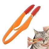 Pin Tail Comb, Tear Stain Comb, Slick Back Brush, Silicone Brush Head Dog Tear Comb With Anti Slip Handle, Flexible Pet Brush, Multi-purpose Dog Eye Booger Remover For Cat, Dog And Pet