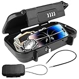 Tragbarer Safe Tresor für Zuhause & Strandtresor Wasserdicht – Abschließbare Box mit Zahlenschloss, Geldkassette & 6MM Stahlkabel – Ideal als Strandsafe für Reisen, Camping, Büro
