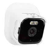 VELATEMOR Fenster-Überwachungskamera mit Blendschutz, 2K-KI-Vollfarb-Nachtsichtkamera für den Innen- und Außenbereich, Montage ohne Bohren, PIR-Bewegungserkennung und 2-Wege-Audio