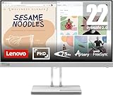 Lenovo L22e-40 | 21,5' Full HD Monitor | 1920x1080 | 75Hz | 250 nits | 4ms Reaktionszeit | VA-Panel | HDMI | VGA | AMD Radeon FreeSync | entspiegelt | 4,2kg | grau