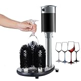 Elektrische vertikale Tassenspülmaschine, 800 Tassen/h, 5-Bürsten-Gläserspülmaschine, 130 W Glaswarenreiniger für Bar, Küche, Restaurant, Hotel
