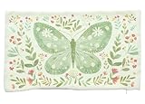 FRANK FLECHTWAREN Kissenhülle Blumenschmetterling, Rückseite Uni, eingearbeiteter Reißverschluss, 95% Polyester, 5% Leinen Maße: 50 x 30 cm, ohne Füllung, passendes Innenkissen Art. Nr. 69.200.2