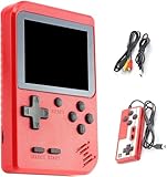 Gezimetie Handheld Spielkonsole, Retro Handheld Konsole Mit 500 Klassischen Fc Spielen, 3' LCD-Bildschirm, Retro Game Console Für Zwei Spieler Spiele Und Tv-Ausgang, Kinder Und Erwachsene