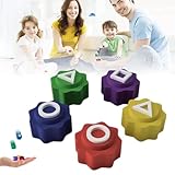 Korean Traditional Play Game,Stone Catching Game Korean Folk Game,Gonggi Jack Stone Pebbles Set,Hand Eye Coordination Training Toy(5Pcs)