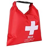 Rafting Wasserdichte Tasche - 1,2 L Leere Wasserfeste Überlebens-Aufbewahrungsbeutel - Roter Beutel Mit Einstellbarem Druck Für Bootfahren, Auto, Wandern, Rucksackreisen, Camping, Reisen Und Radfahren