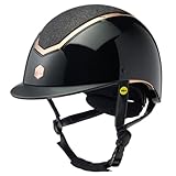 Charles Owen Kylo Sparkly MIPS, S(52-55cm), Black Gloss/Rose Gold