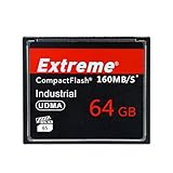 zhongsir Extreme 64GB Compact Flash Speicherkarte, Original High Speed CF Karte, UDMA-Geschwindigkeit, bis zu 160 MB/s, SLR-Kamera, 64 GB Speicherkarten, CF-NEW-64-RED
