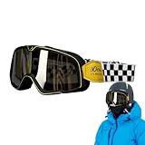 ATV-Brille – Vintage-Brille für Männer und Frauen – Motorrad-Reitbrille, winddicht, staubdicht, Motorrad-Sonnenbrille für Erwachsene, Outdoor-Aktivitäten