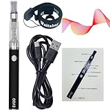 eGo Evod E Zigaretten Starterset, 900 mAh E-Zigaretten Akku, Bottom Micro USB Aufladung, Einzelpack, CE4 510er Verdampfer,Vapes kit,vape aufladbar,e cigarettes vape (schwarz)