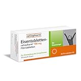 Eisentabletten-ratiopharm® 100 mg Filmtabletten: Eisenmangel ausgleichen und sich wieder fit und aktiv fühlen, 50 Filmtabletten