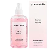 Grace & Stella Rosenwasser Spray, Preisgekröntes Rosenwasser Gesichtswasser, Hautberuhigendes Rosenwasser Spray Gesicht, Rose Water Toner, Reines Rosenwasser, Vegane Skincare Toner Gesicht [240 ml]