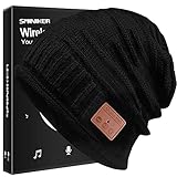 Sminiker Bluetooth Mütze mit V5.0 Winter Musik Hut Freisprecheinrichtung Kopfhörer Beanie waschbar Bluetooth Kopfhörer Hut mit Farbbox Verpackung für Männer & Frauen