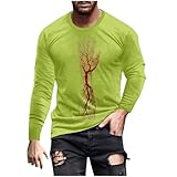 Langarm-T-Shirt für Herren, Baumwolle, Rundhalsausschnitt, Basic-Sweatshirt, Outdoor, lässig, intelligent, Fitness, Training, Fitnessstudio, Tops, normale Passform, Pullover, T-Shirts für Herren, 2 A&