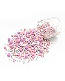 HAPPY SPRINKLES Pastel Vibes 90g | Bunter Streusel Mix Mit Schokolade Zum Dekorieren | Ideale Tortendeko | Für Kekse, Eis & Kuchen Geeignet