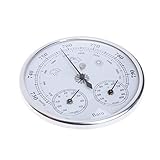 WINSR Analog Barometer Thermometer Hygrometer 3 in 1 Wetterstation Temperatur Luftfeuchtigkeit Atmosphärischer Druckmesser Wandbehang
