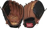 Rawlings Baseball-Handschuhe Players Series T-Ball & Youth Glove | Sizes 9'-11.5' | Multiple Styles, Dunkelbraun/Schwarz, 10.5' | Ages 6-8