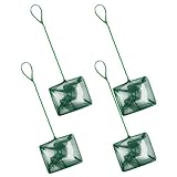 ifundom 8 Stück Feinmaschiges Aquarium Fischernetz mit Quadratischem Kunststoffrahmen Kleines Netz für Tropische Aquarien Garnelen und Fischbecken