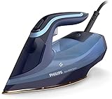 Philips Azur 8000 Series Dampfbügeleisen - 45 g/min Dauerdampf, 210g Dampfverstärkung, 2400 W, OptimalTEMP Technologie, SteamGlide Elite, hellblau (DST8020/21)