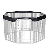 Uqezagpa Hunde-Laufstall, wasserdichte Oberseite für Sonne, für Hundegehege, wasserdicht, UV-beständig, verschleißfest, für 61 cm