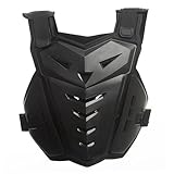 Verstellbare Schock-absorbierende Motorradpanzerung Weste mit atmungsaktivem Brust- und Rückenschutz, Dirt Bike Reitausrüstung für Offroad-Rennen und Abenteuer