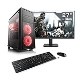 Boost Boxx Gaming PC mit Windows 11 Home, AMD Ryzen 5 8500G 6X 3500 MHz, 1000 GB M.2 SSD, 16 GBDDR5-RAM, AMD Radeon 740M, Gigabyte Mainbaord, USB 3.2, 27 Zoll Full-HD, Tastatur/Maus-Set, M11290H