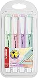 STABILO Swing Cool Textmarker-Set, Pastellfarben, mehrfarbig, 5 Stück