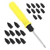 Garneck Reifenreparaturset mit Langlebigen Kunststoff schraubnägeln Pannenset für Autoreifen Effektive Reparatur Kleiner Inklusive Schraubendreher für Pkw Geeignet