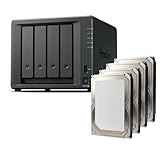 Synology DS425+ 40TB Bundle Bestpreis Festplatten (4X 10TB) 4 Bay Desktop NAS; mit einem Intel Celeron J4125 Quad-Core-Prozessor, 2 GB DDR4 Ram