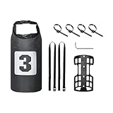 Alwida Fahrrad-Gepäckträgertasche, Fahrradgabeltasche – Fahrradtasche, tragbar, wasserdicht, Gepäckträgertaschen, kompakte Fahrradtasche für die Zeit
