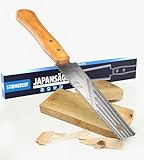 Japansäge Ryoba [300mm] – Zugsäge mit Präzision – Feinsäge Holz – Japanische Handsäge für Holz, Kunststoff & Modellbau – Dübelsäge Profi Werkzeug für Holzarbeiten (Japansäge)