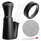 DINESA WDT Tools Espresso-Scheibendisplay - 54 mm Dosiertrichter und Kaffee-Rührwerkzeug, mit Edelstahlnadeln