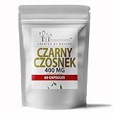 Schwarzer Knoblauch 400mg - 60 Kapseln - Fermentiert Extrakt - Forest Vitamin