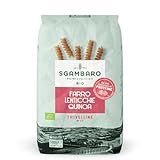Sgambaro Bio Pasta Trivelline N.47-500 g mit Dinkelmehl, Linsenmehl und Quinoamehl – Hoher Proteingehalt, Quelle von Ballaststoffen und Eiweiß