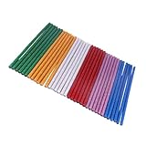OSALADI 60 Stück Bunte Hot Melt Klebesticks DIY Bastelkleber mit Glitzerpulver Starke Haftung Vielseitig für Heimdekoration Reparatur Bastelarbeiten Leicht und Kompakt